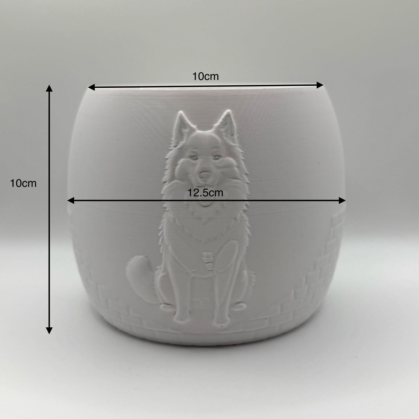 Puppy Plant Pot - Samoyed - Husky - Self Watering Plant Pot - Dog Design - 3D Printed Indoor Planter - Gift for Dog Lovers