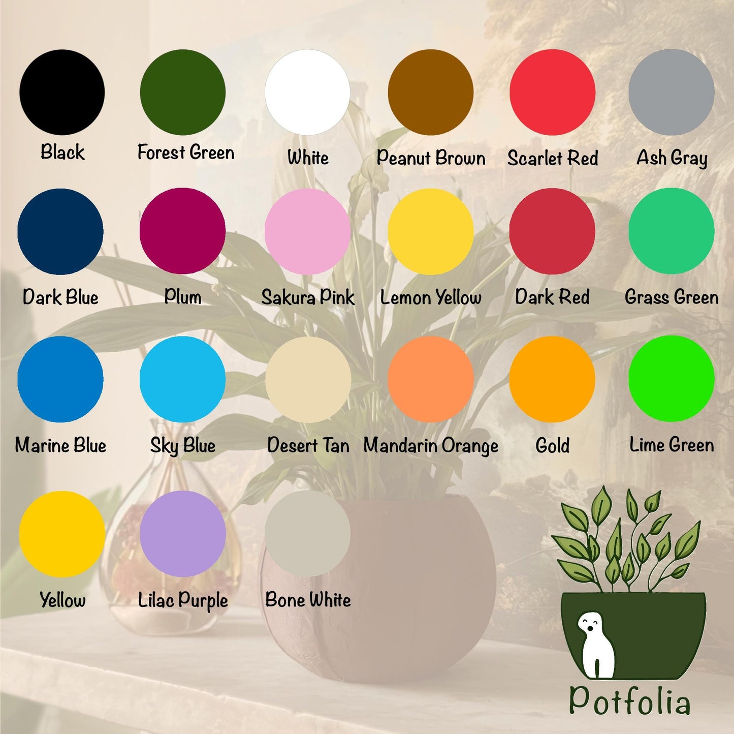 Puppy Plant Pot - Samoyed - Husky  - Self Watering Plant Pot - Dog Design - 3D Printed Indoor Planter - Gift for Dog  Lovers