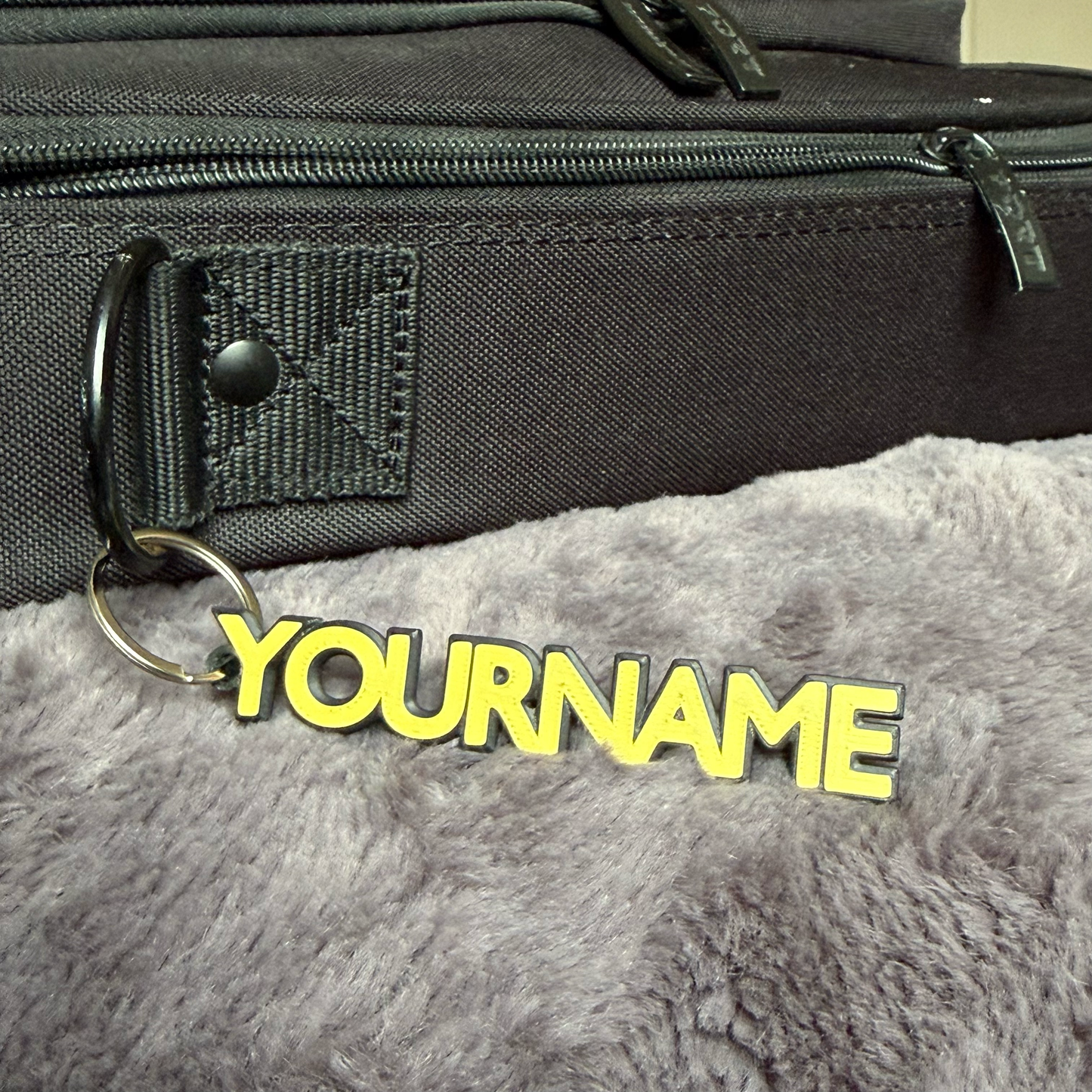 Personalised 3D Name Tag Keyring, Custom School Sports Bag Accessory