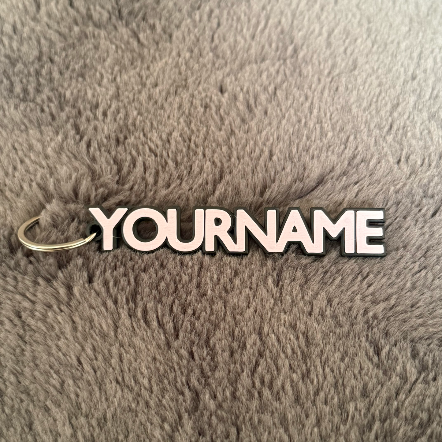 Personalised 3D Name Tag Keyring, Custom School Sports Bag Accessory