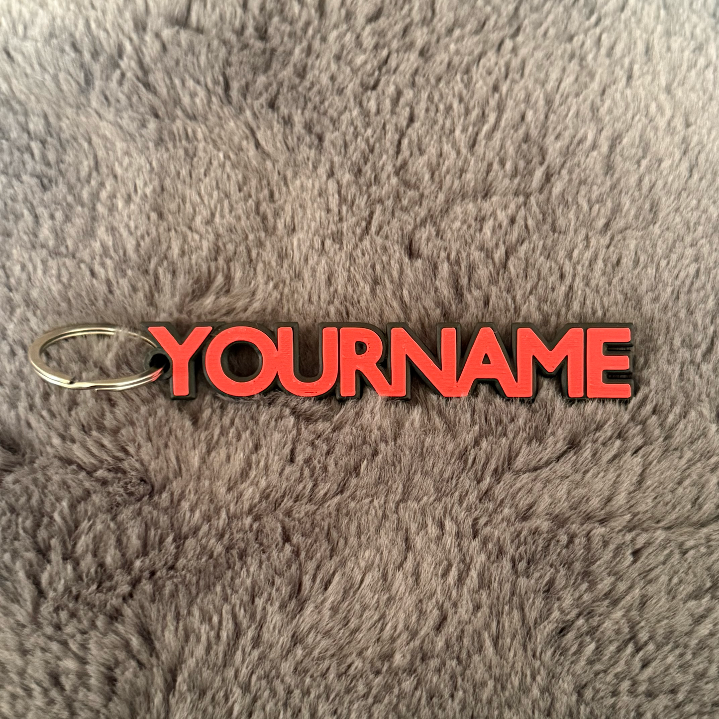 Personalised 3D Name Tag Keyring, Custom School Sports Bag Accessory