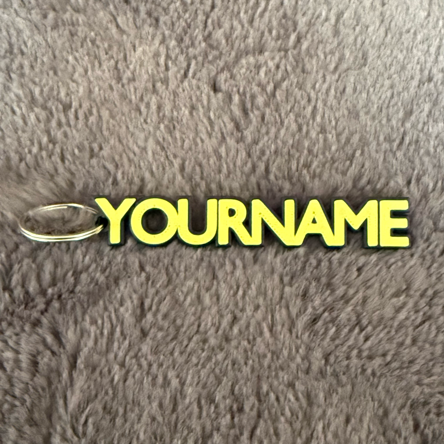Personalised 3D Name Tag Keyring, Custom School Sports Bag Accessory