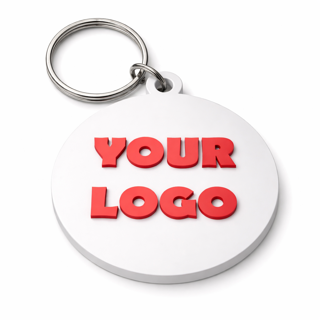 Custom 3D Logo Keychain | Promotional Marketing, Wedding Favors, Corporate Gifts (Bulk)