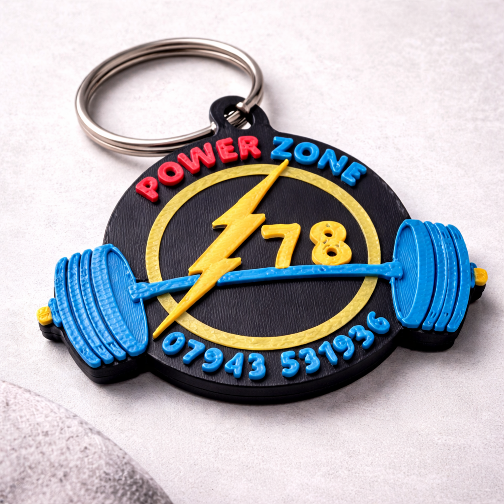 Custom 3D Logo Keychain | Promotional Marketing, Wedding Favors, Corporate Gifts (Bulk)