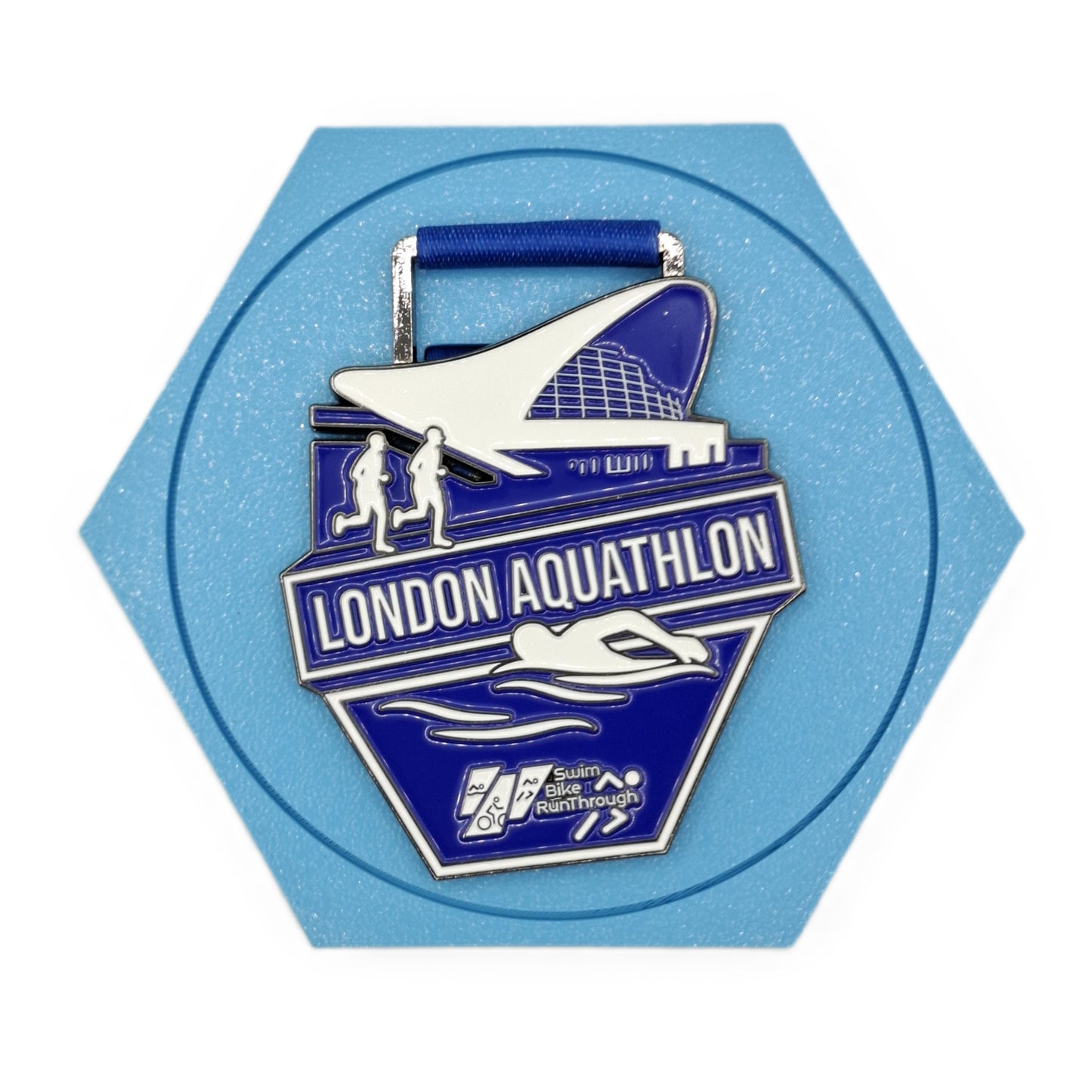 Medal Wall Display - Honeycomb Hexagon Design - Running - Sports - All Colours