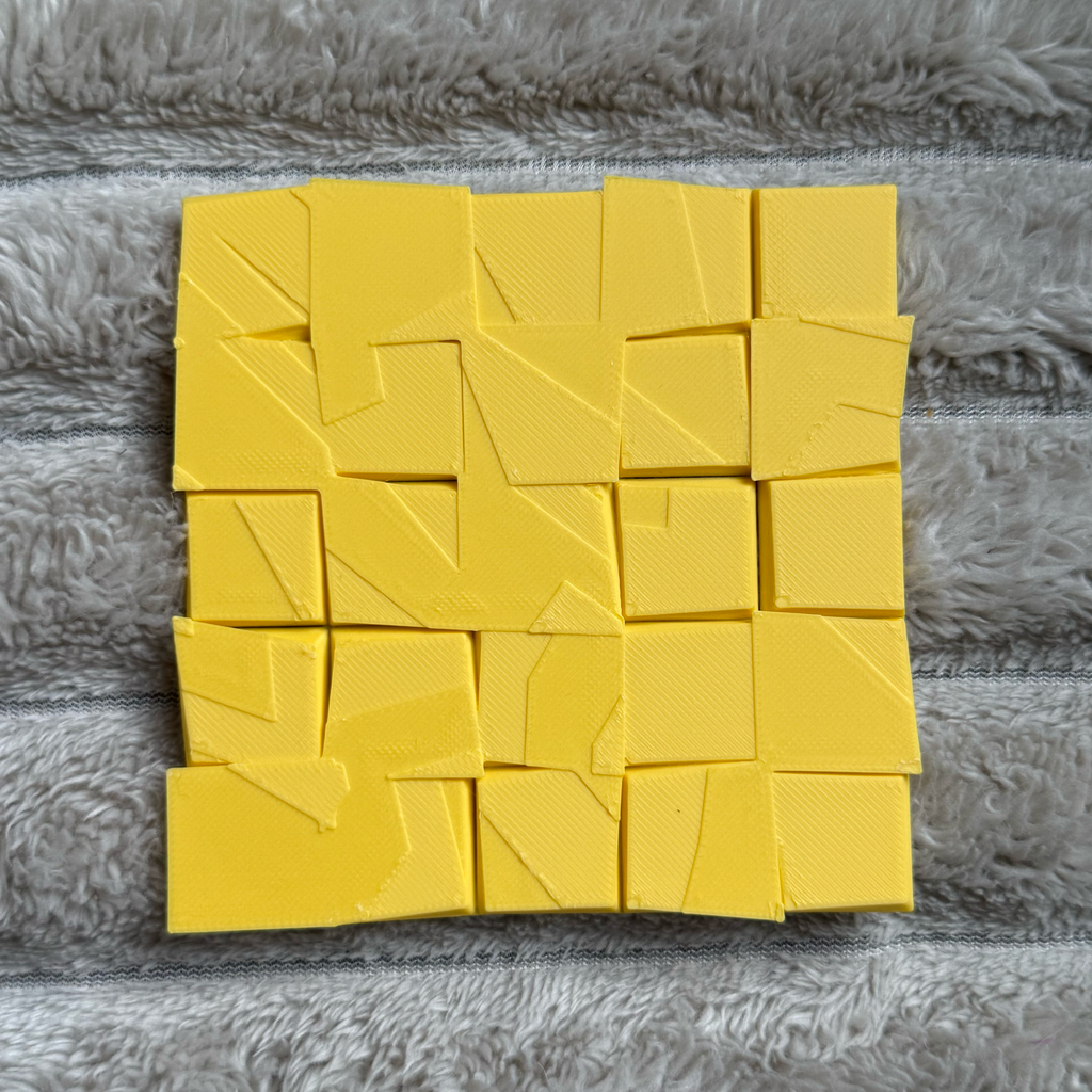 Modern Stone Style Coasters , Clean Geometry, Set of 4