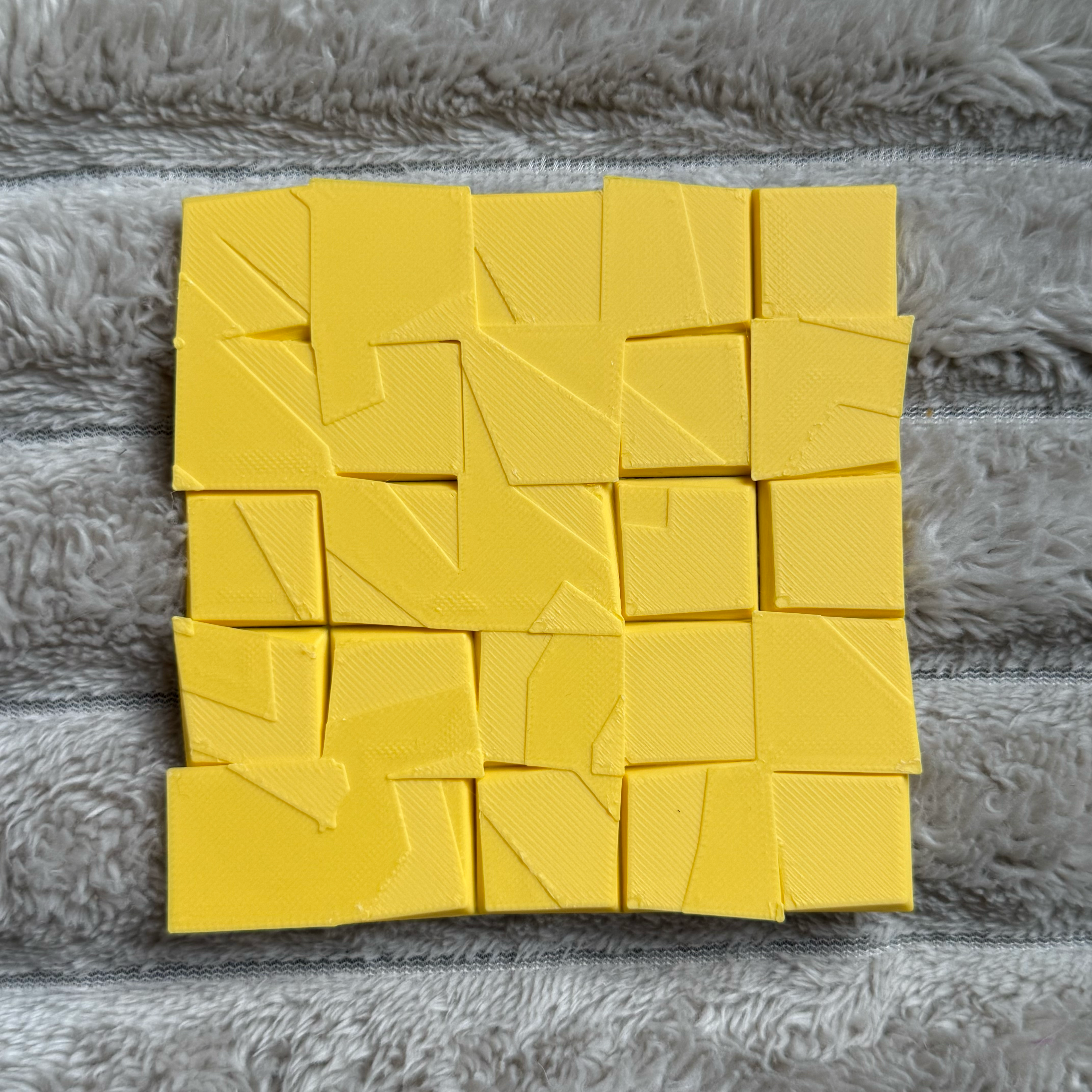 Modern Stone Style Coasters , Clean Geometry, Set of 4