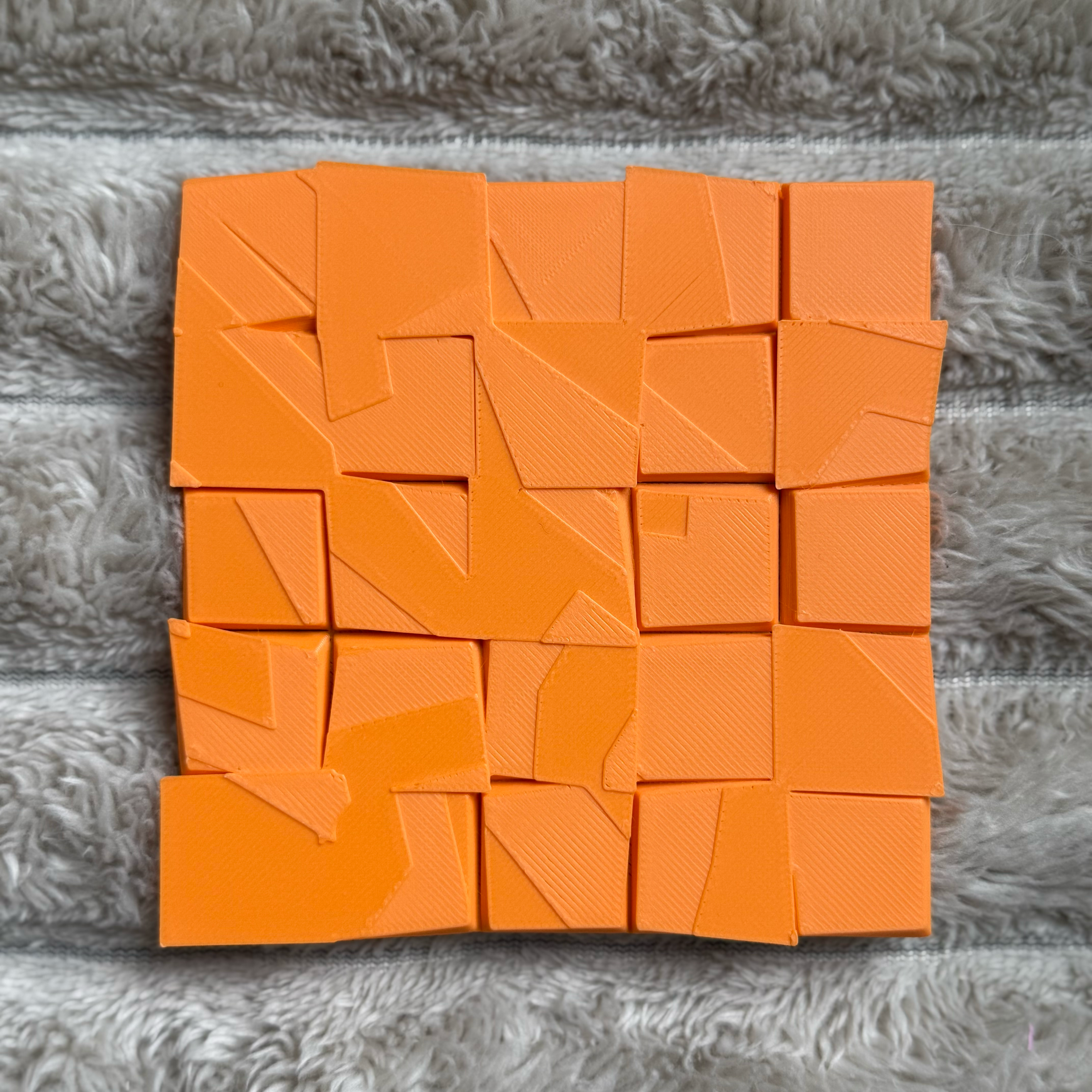 Modern Stone Style Coasters , Clean Geometry, Set of 4