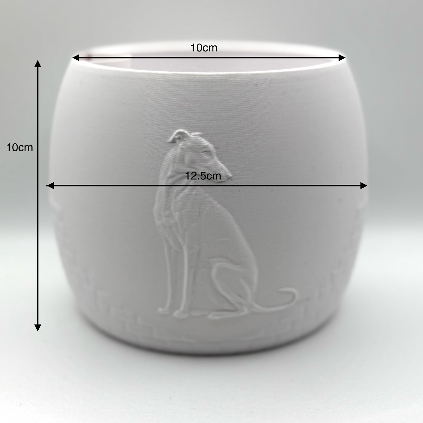 Puppy Plant Pot - Greyhound - Italian greyhounds - Self Watering Plant Pot - Dog Design - 3D Printed Indoor Planter - Gift for Dog Lovers