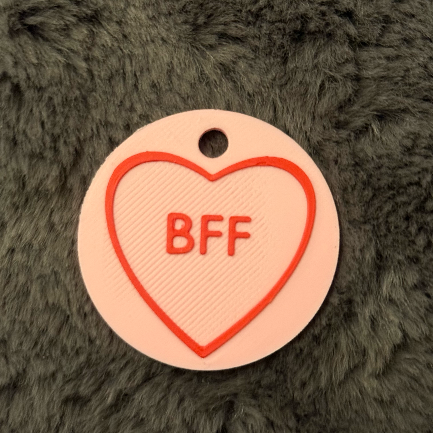 Personalized Love Heart Keychain – Custom Text Sweetheart Gift for Valentine's