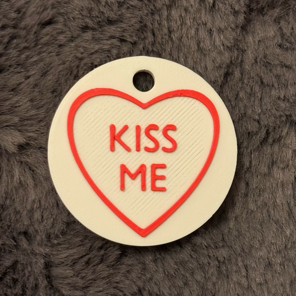 Personalized Love Heart Keychain – Custom Text Sweetheart Gift for Valentine's