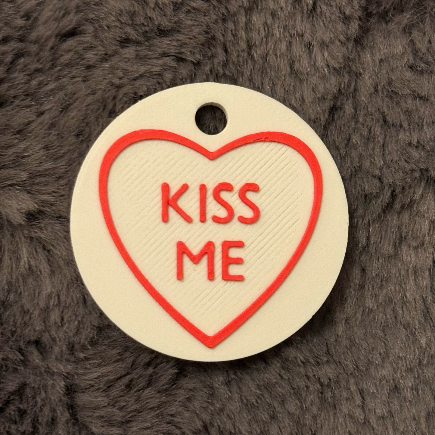 Personalized Love Heart Keychain – Custom Text Sweetheart Gift for Valentine's