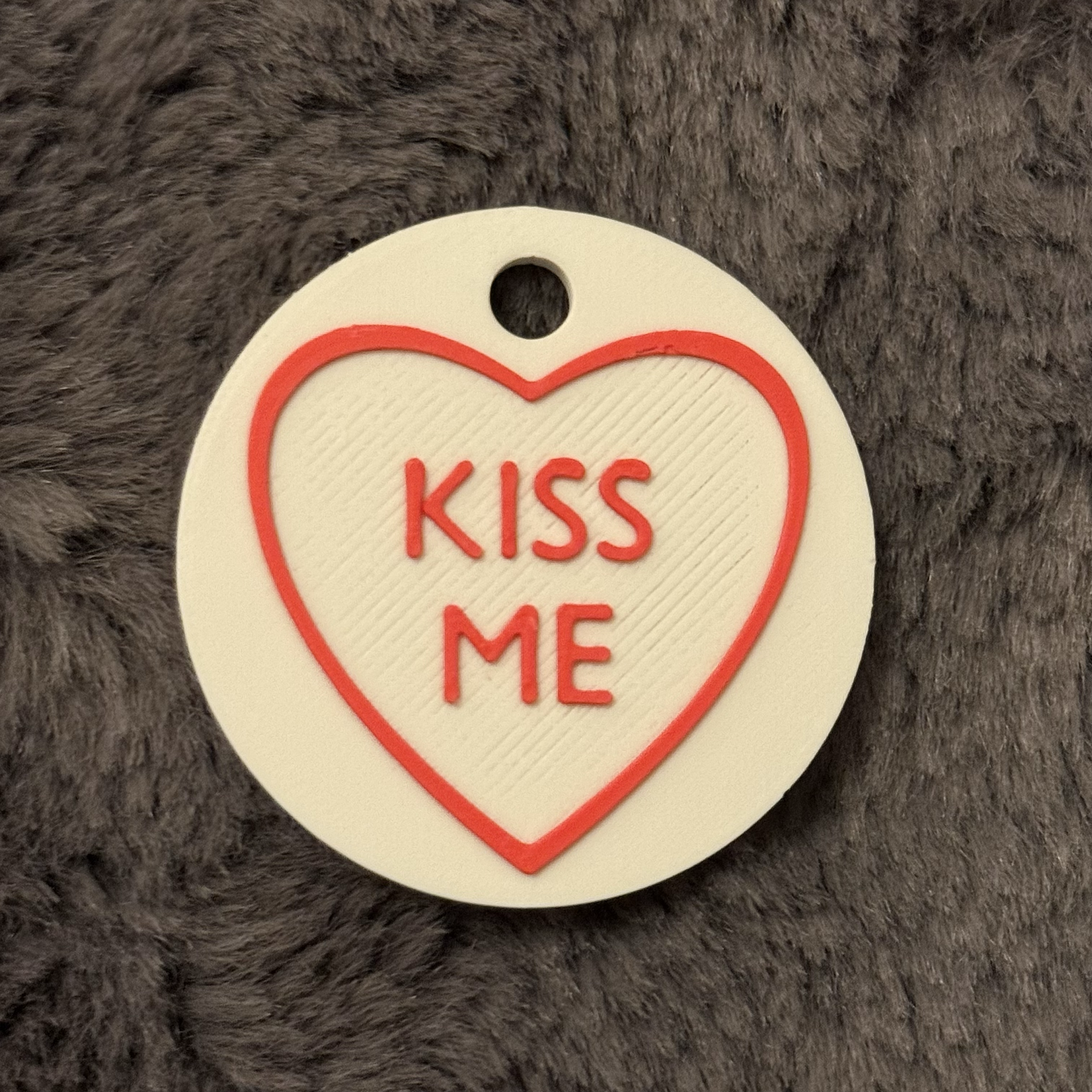 Personalized Love Heart Keychain – Custom Text Sweetheart Gift for Valentine's