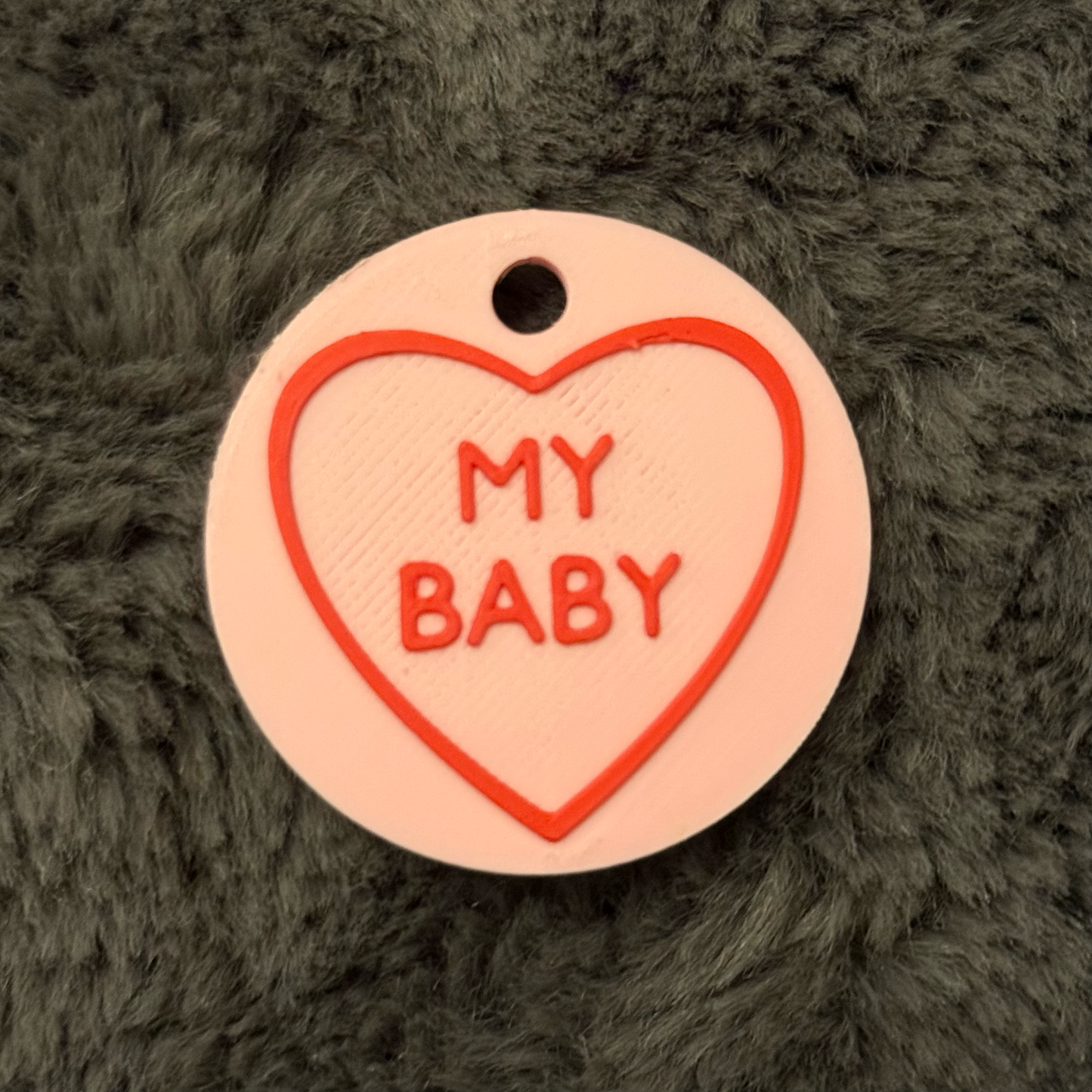 Personalized Love Heart Keychain – Custom Text Sweetheart Gift for Valentine's