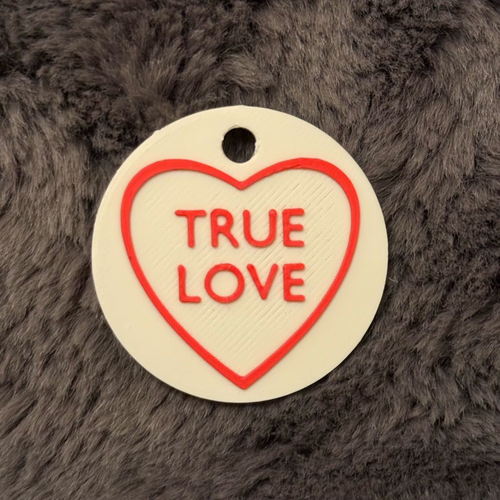 Personalized Love Heart Keychain – Custom Text Sweetheart Gift for Valentine's