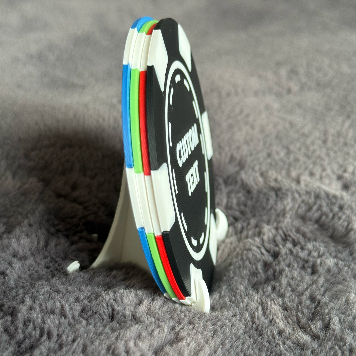 Personalised Poker Chip Coasters Set – Casino Drinking Mats – Poker Night Man Cave Gift