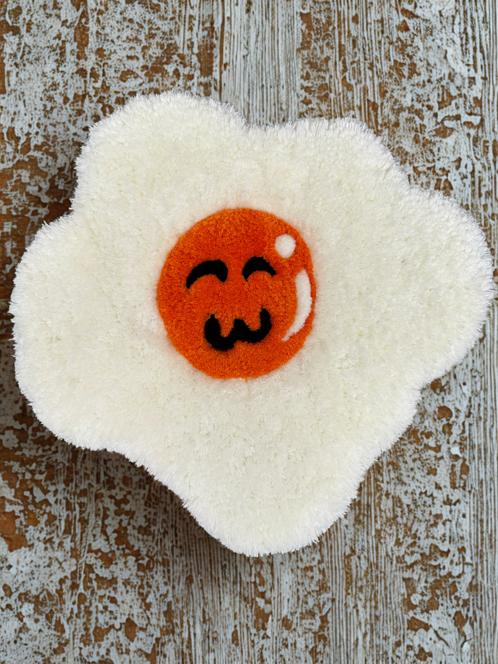 Hand Tufted Happy Egg Rug, Wall Decor, Sofa Accessories